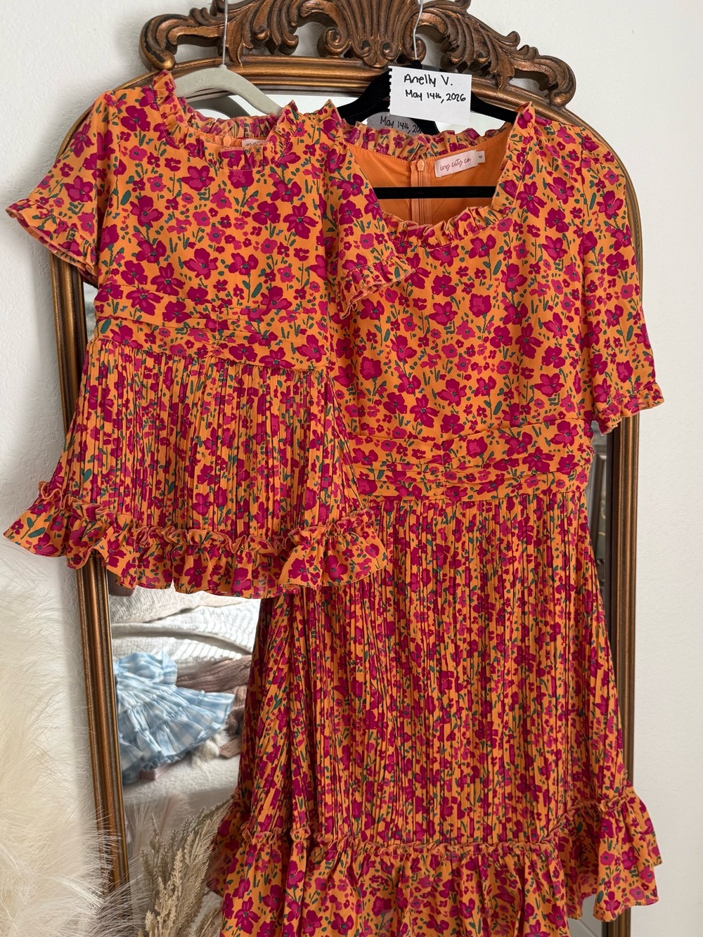 SET Ivy City Co Floral RAVEN set mom size 4 mini size 12-18